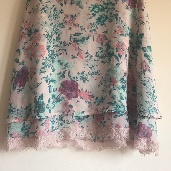 Chloe K floral print chiffon sleeveless top large - Picture 15 of 15